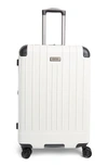 Kenneth Cole Flying Axis 24" Hardside Spinner Luggage In Coconut White