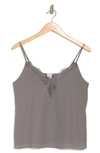 Melrose And Market Lace Cami In Grey Castlerock