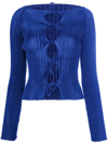 A. ROEGE HOVE EMMA RIBBED-KNIT CARDIGAN