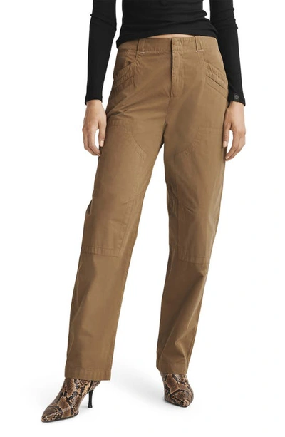 Rag & Bone Malia Cotton Cargo Pants In Olive