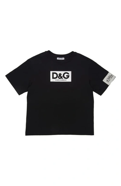 Dolce & Gabbana Kids' Logo Graphic T-shirt In Black