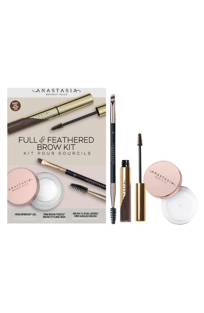 Anastasia Beverly Hills Full & Feathered Brow Kit In Dark Brown