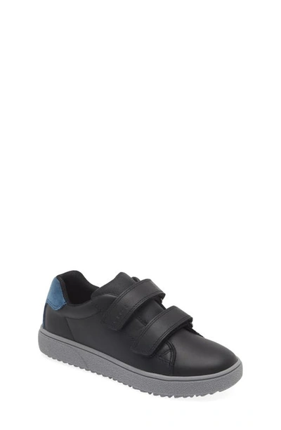 Geox Kids' Theleven Sneaker In Black/ Avio