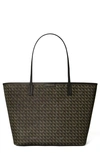Tory Burch Ever-ready' Large Shopping Bag In Black Fabric In Black
