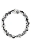 GOOD ART HLYWD BOSTON LINK STERLING SILVER BRACELET