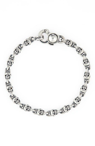 Good Art Hlywd Skull Crusher Sterling Silver Bracelet