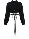 Christopher Esber Black Silk Shirt In Black