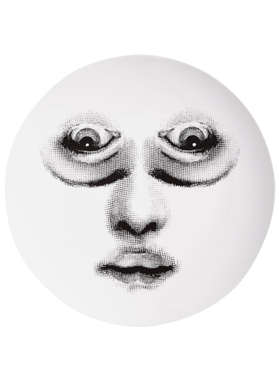 Fornasetti Tema E Variazioni N. 395 Wall Plate In White