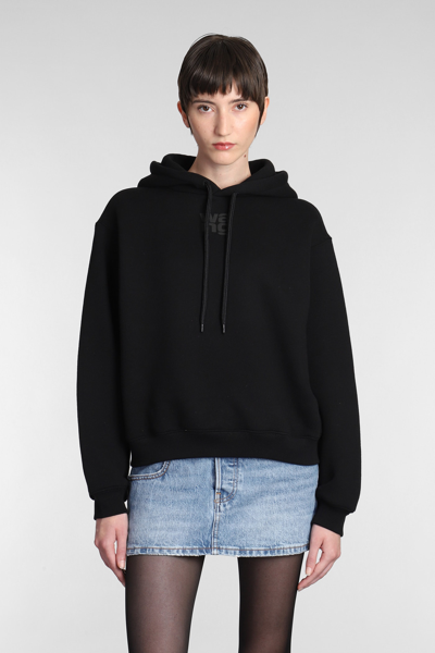 Alexander Wang Sweatshirt In Black Cotton In Negro