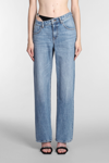 Alexander Wang Bikini-layered Straight Jeans In Blue