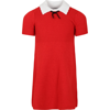 PHILOSOPHY DI LORENZO SERAFINI RED DRESS FOR GIRL WITH BOW