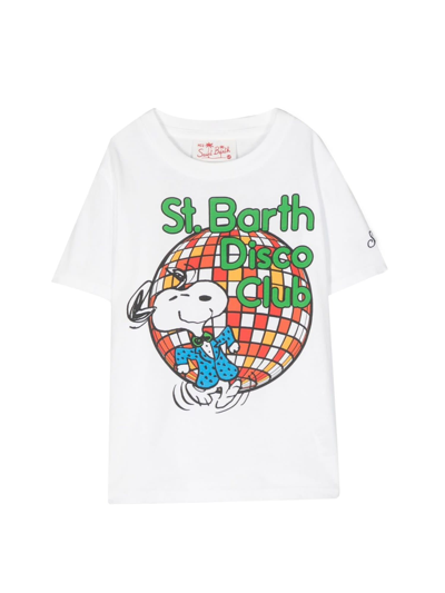 Mc2 Saint Barth Kids' Graphic-print Cotton T-shirt In Multicolor