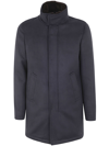 Kired Emilius Zipped Coat Clothing In Navy Blue