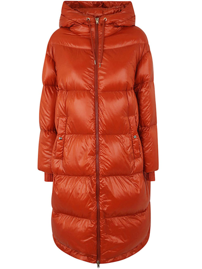 Herno Ultralight Nylon Parka In Orange