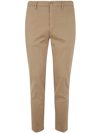 Incotex Stretch-cotton Tapered Trousers In Khaki