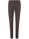 Incotex Pantalone Regular Fit In Cotone Certificato In Brown