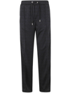 VERSACE SWEATPANT ECOFRIENDLY TECHNO JACQUARD FABRIC WITH LOGO STAINLESS BANDS