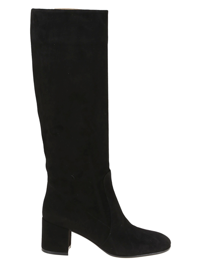 Gianvito Rossi Knee-length Suede Boots In Black