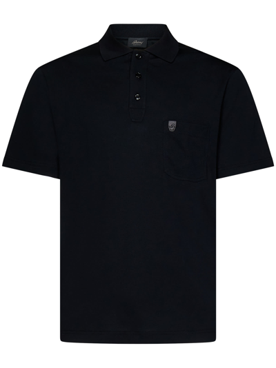 Brioni Polo Shirt In Black