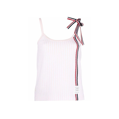 Thom Browne Cotton Top In Pink