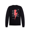 Neil Barrett Thunderbolt Printed Sweatshirt In Black In Black