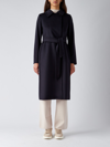 Max Mara Maxmara Studio Tigre Coat In Navy