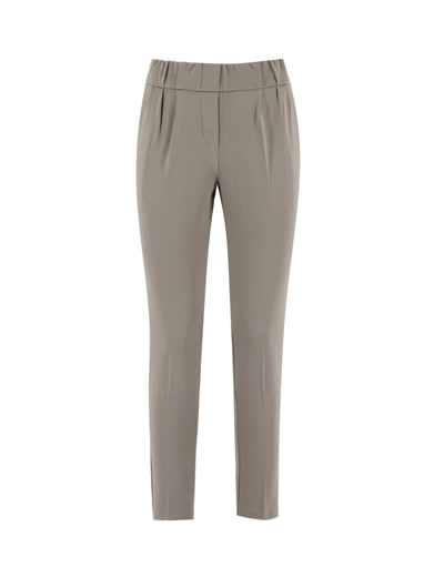 Le Tricot Perugia Trousers In Middle Grey