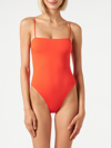 Mc2 Saint Barth Woman Orange One Piece Swimsuit In Orange