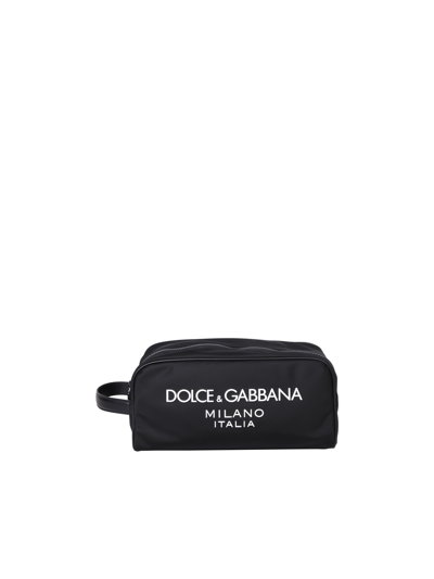 Dolce & Gabbana Black Nylon Necessaire