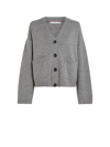 TOMMY HILFIGER GRAY CARDIGAN WITH BUTTONS
