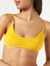 Mc2 Saint Barth Woman Yellow Terry Bralette Swimsuit In Yellow