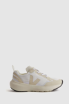 REISS WHITE PIERRE SMALL CANARY LIGHT VEJA MESH TRAINERS