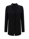 Giorgio Armani Single-breasted Blazer In Black Beauty