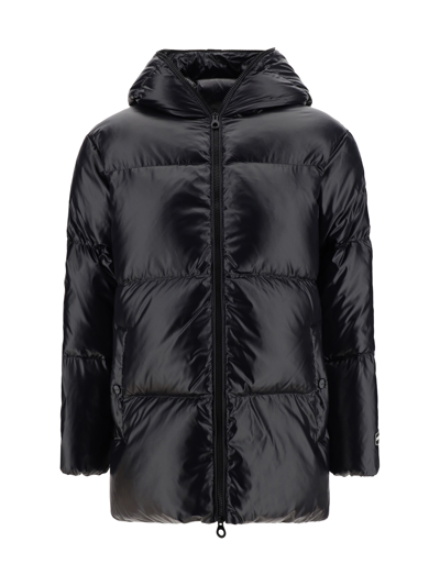 Duvetica Callia Hooded Down Jacket In Black