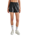 STEVE MADDEN WOMEN'S FAUX THE RECORD LEATHER SHORTS