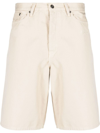 Off-white Off White Cotton Utility Bermuda Shorts In Beige