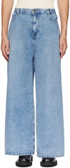 The Frankie Shop Blue Sasha Jeans In Light Blue