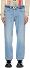 Diesel 'd-macs' Jeans With Destroyed Detailing In 01