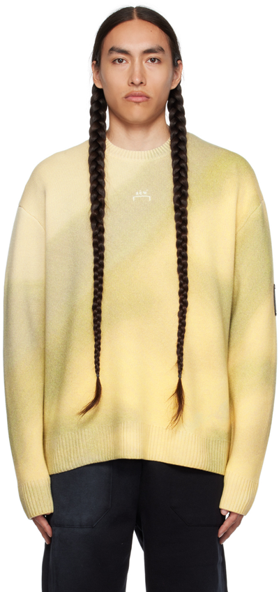 A-cold-wall* Yellow Gradient Sweater In Bone