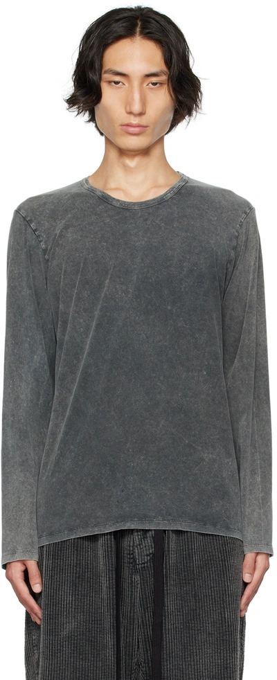 Uma Wang Gray Tommy Long Sleeve T-shirt In Grey