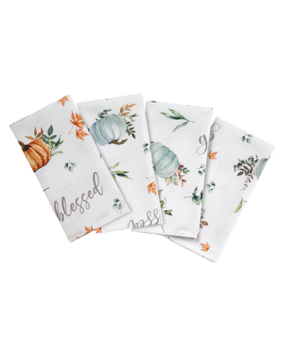 Avanti Grateful Patch Set Of 4 Napkins In Multicolor