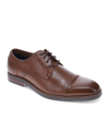 Dockers Mens Echo Synthetic Leather Cap Toe Dress Oxford Lace Up Shoe In Cognac