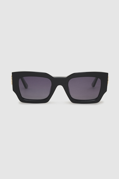 Anine Bing Indio Sunglasses Monogram In Black