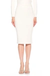 Alexia Admor Zion Cable Knit Midi Skirt In Ivory