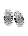 Cartier Panthere Oriane Diamond White Gold Hoop Ea