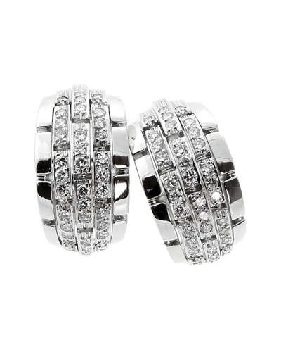 CARTIER CARTIER 18K 1.50 CT. TW. DIAMOND PANTHERE ORIANE CLIP-O HOOPS (AUTHENTIC PRE-LOVED)