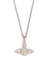 Vivienne Westwood Mini Bas Relief Pendant Necklace In Silver