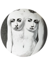 Fornasetti Nude Faces Plate In White