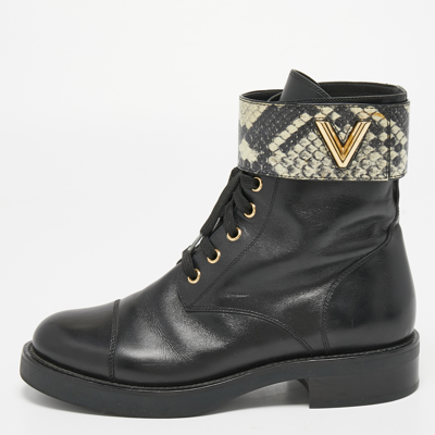 Used] Louis Vuitton LOUIS VUITTON shoot boots side zip patent leather pumps  Italian shoes women's leather black size 35 (22 cm equivalent) ref.388544 -  Joli Closet