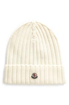 Moncler Tricot Beanie In White